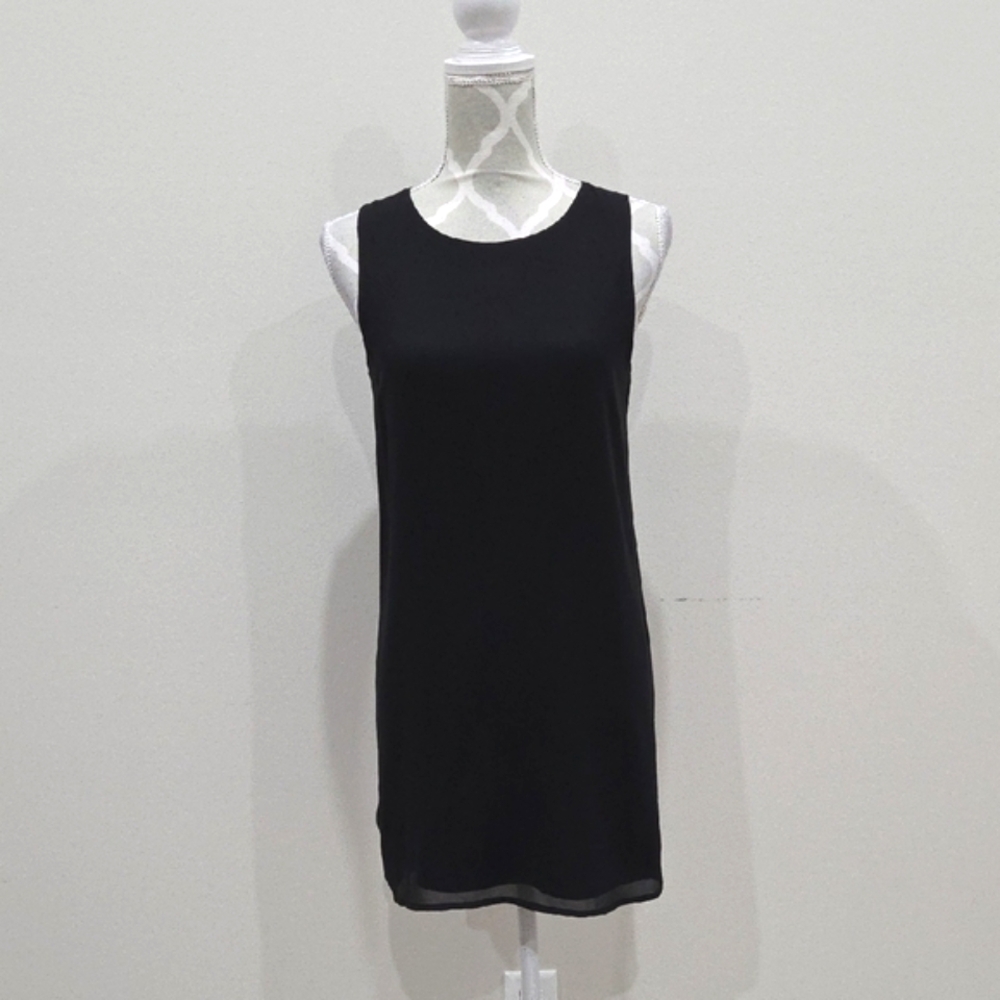 Naked Zebra Elegant Black Sleeveless Dress